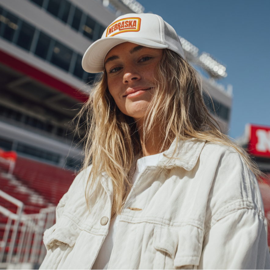 Retro Nebraska Foam Trucker Hat