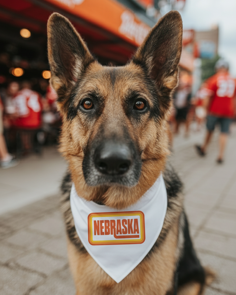Retro Nebraska Pet Collar Bandana