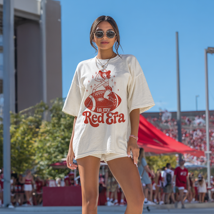 In My Red Era Football T-shirt